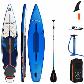 Deska SUP STX Tourer 12'6/32 BLUE ORANGE z wiosłem - pompowany paddleboard - model 2021