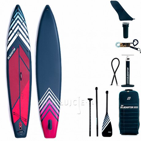 Deska SUP GLADIATOR PRO 12'6 SPORT z wiosłem model 2022 - pompowany paddleboard
