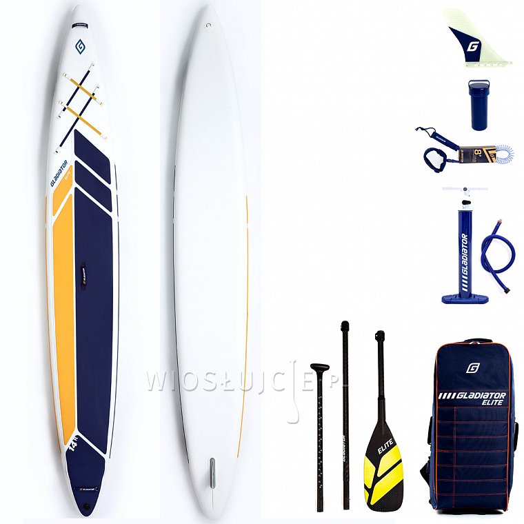 Deska SUP GLADIATOR ELITE 14'0 RACE z wiosłem karbonowym - pompowany paddleboard