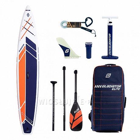 Deska SUP GLADIATOR ELITE 14'0 TOURING z wiosłem carbonowym - pompowany paddleboard S22/S23 (594250)