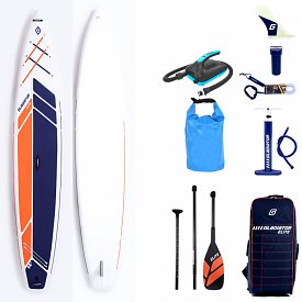 Deska SUP GLADIATOR ELITE 14'0 TOURING z wiosłem carbonowym - pompowany paddleboard S22/S23 (594250)