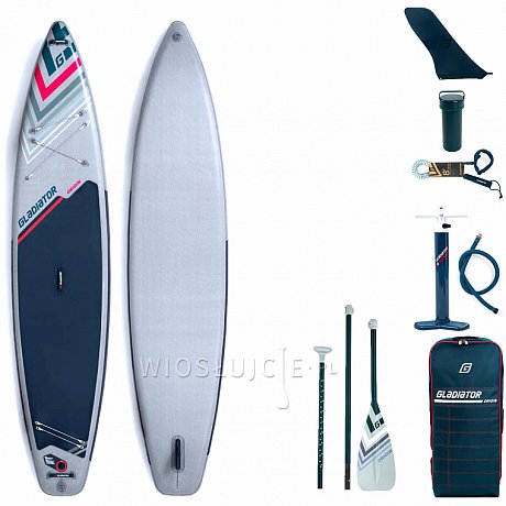 Deska SUP GLADIATOR ORIGIN 12'6 Sport z wiosłem - pompowany paddleboard S22/S23 (594076)