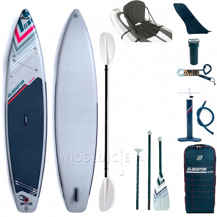 Deska SUP GLADIATOR ORIGIN 12'6 sport z wiosłem - pompowany paddleboard