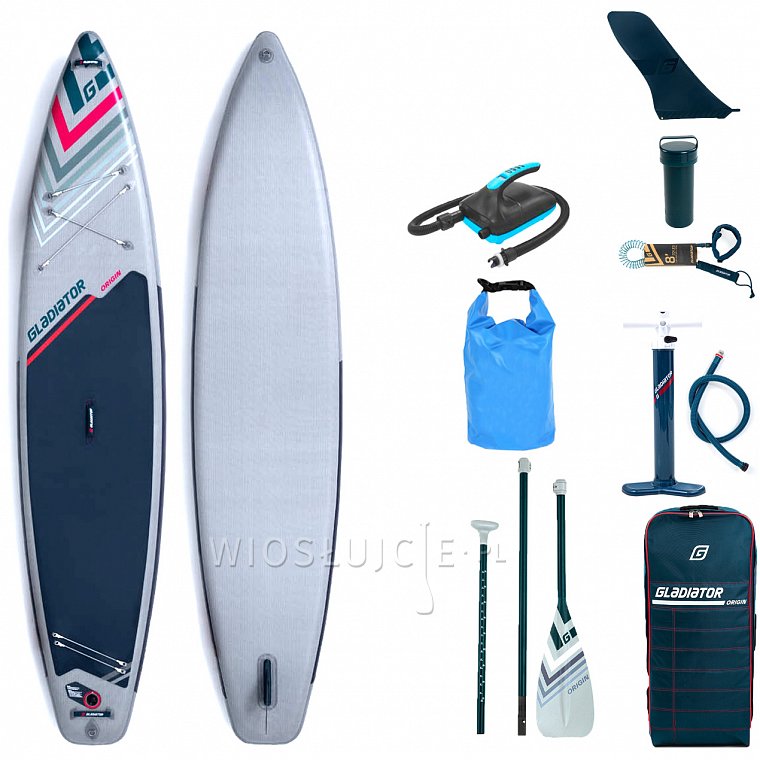 Deska SUP GLADIATOR ORIGIN 12'6 sport z wiosłem - pompowany paddleboard