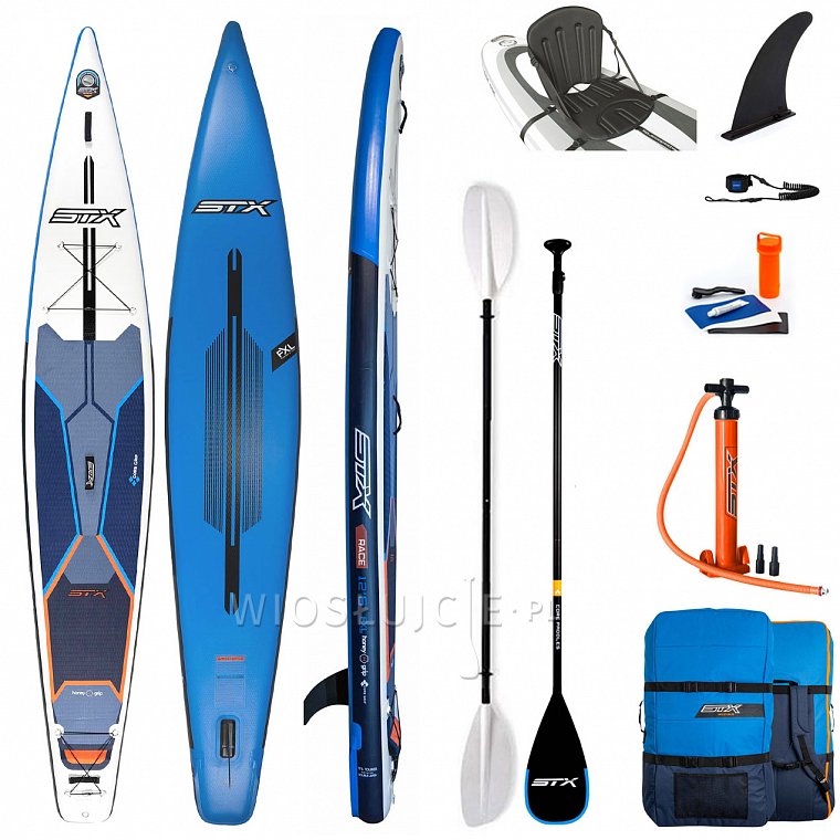 Nafukovací paddleboard STX RACE 12'6/30 Blue/Orange s pádlem - nafukovací paddleboard
