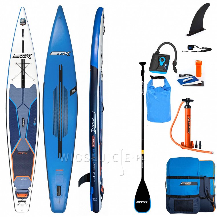 Nafukovací paddleboard STX RACE 12'6/30 Blue/Orange s pádlem - nafukovací paddleboard