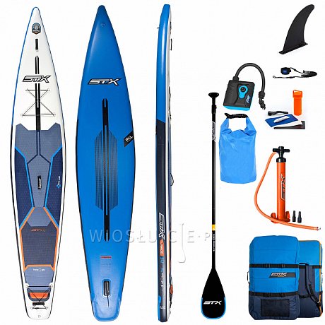 Deska SUP STX RACE 14'0 x 30' 2022 z wiosłem laminatowym - pompowany paddleboard