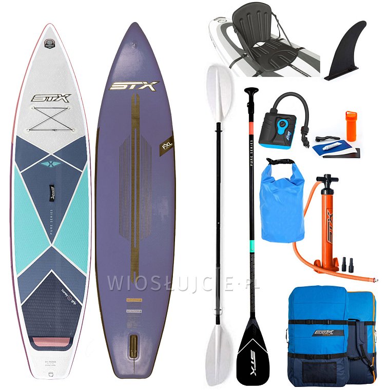 Deska SUP STX PURE Cruiser 10'4 x 31 NAVY/ ROSE z wiosłem laminatowym
