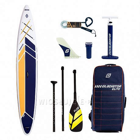 Deska SUP GLADIATOR ELITE 14' Sport 2022 z karbonowym wiosłem - pompowany paddleboard S22/S23 (594304)