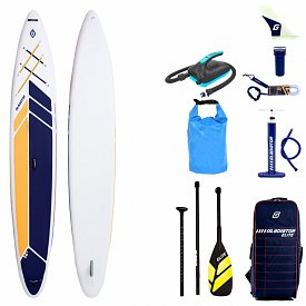 Deska SUP GLADIATOR ELITE 14' Sport 2022 z karbonowym wiosłem - pompowany paddleboard S22/S23 (594304)