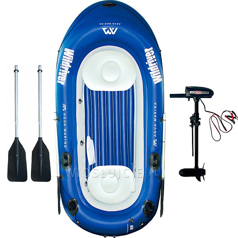 Nafukovací člun AQUA MARINA Wildriver blue + MOTOR AQUA MARINA T-18