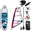 Zestaw windsurfingowy F2 WS CRUISE 10'5 WindSUP + pędnik F2 CHECKER RIG - pompowany paddleboard, windsurfing, kajak