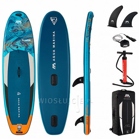 Zestaw WindSUP AQUA MARINA BLADE 10'6 + pędnik - pompowany paddleboard, windsurfing