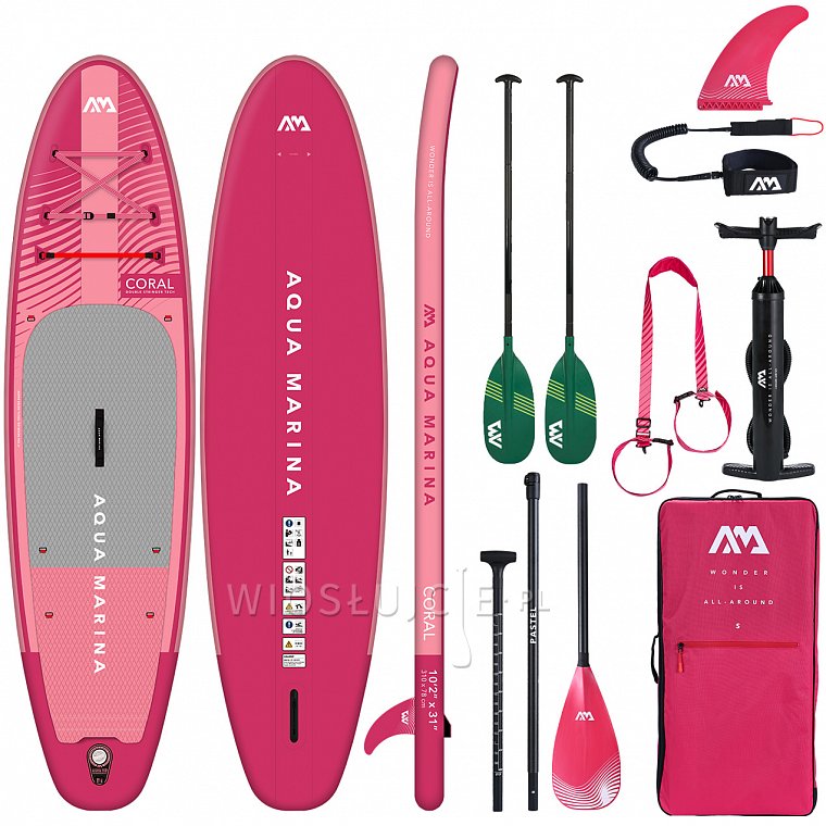 Paddleboard AQUA MARINA CORAL 10'2 malinová model 2023