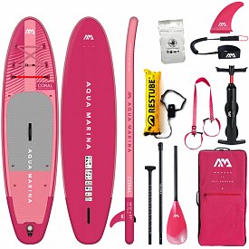 Deska SUP AQUA MARINA CORAL 10'2 Raspberry model 2023 - pompowany paddleboard