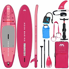 Deska SUP AQUA MARINA CORAL 10'2 Raspberry model 2023 - pompowany paddleboard