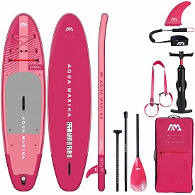 Deska SUP AQUA MARINA CORAL 10'2 Raspberry model 2023 - pompowany paddleboard