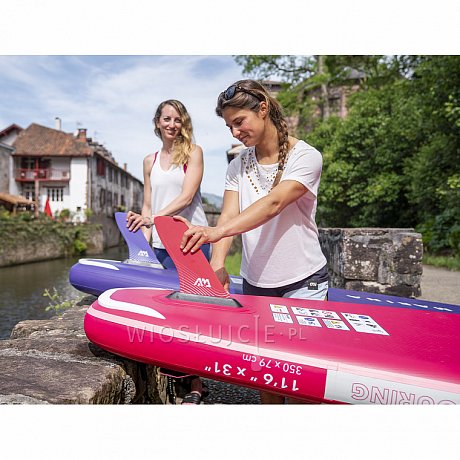 Deska SUP AQUA MARINA CORAL TOURING 11'6" Raspberry model 2023 - pompowany paddleboard