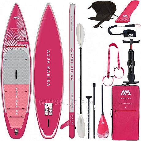 Deska SUP AQUA MARINA CORAL TOURING 11'6" Raspberry model 2023 - pompowany paddleboard