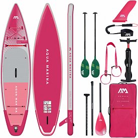 Deska SUP AQUA MARINA CORAL TOURING 11'6" Raspberry model 2023 - pompowany paddleboard