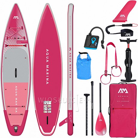 Deska SUP AQUA MARINA CORAL TOURING 11'6" Raspberry model 2023 - pompowany paddleboard