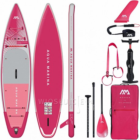 Deska SUP AQUA MARINA CORAL TOURING 11'6" Raspberry model 2023 - pompowany paddleboard