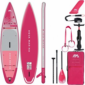 Deska SUP AQUA MARINA CORAL TOURING 11'6" Raspberry model 2023 - pompowany paddleboard