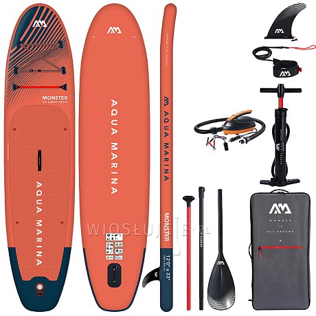 Deska SUP AQUA MARINA MONSTER 12'0 model 2023 - pompowany paddleboard