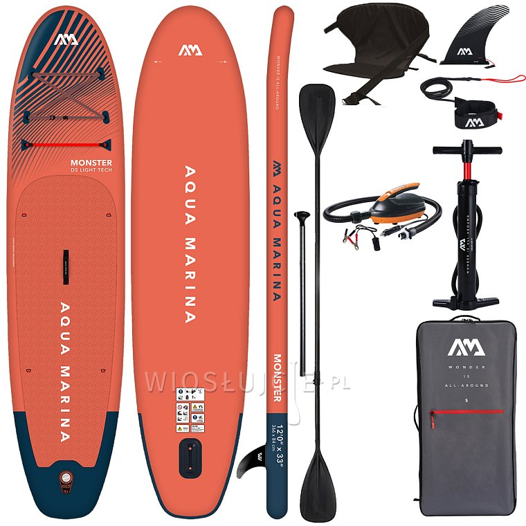 Deska SUP AQUA MARINA MONSTER 12'0 model 2023 - pompowany paddleboard