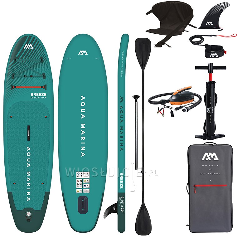 Deska SUP AQUA MARINA BREEZE 9'10 model 2023 - pompowany paddleboard