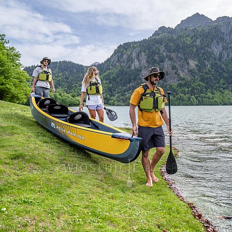 Pompowany kajak AQUA MARINA Tomahawk AIR-C model 2023 - trzyosobowe kanoe