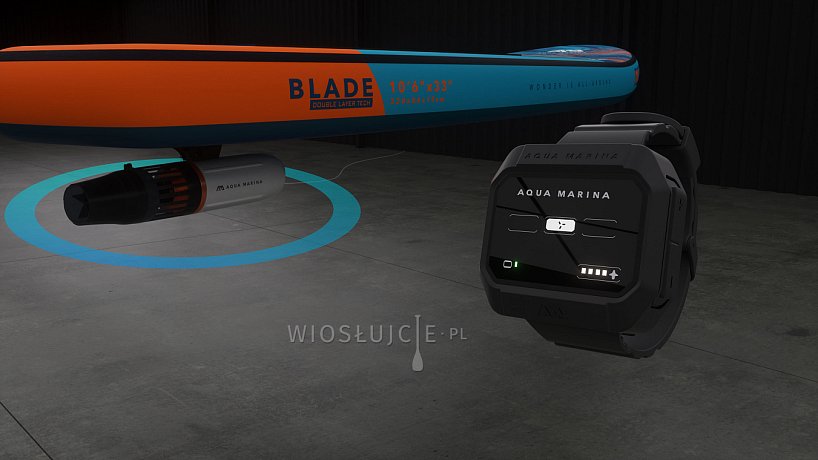 Silnik elektryczny AQUA MARINA BlueDrive X - wielofunkcyjny, do desek SUP, kajaków i nurkowania jako skuter podwodny