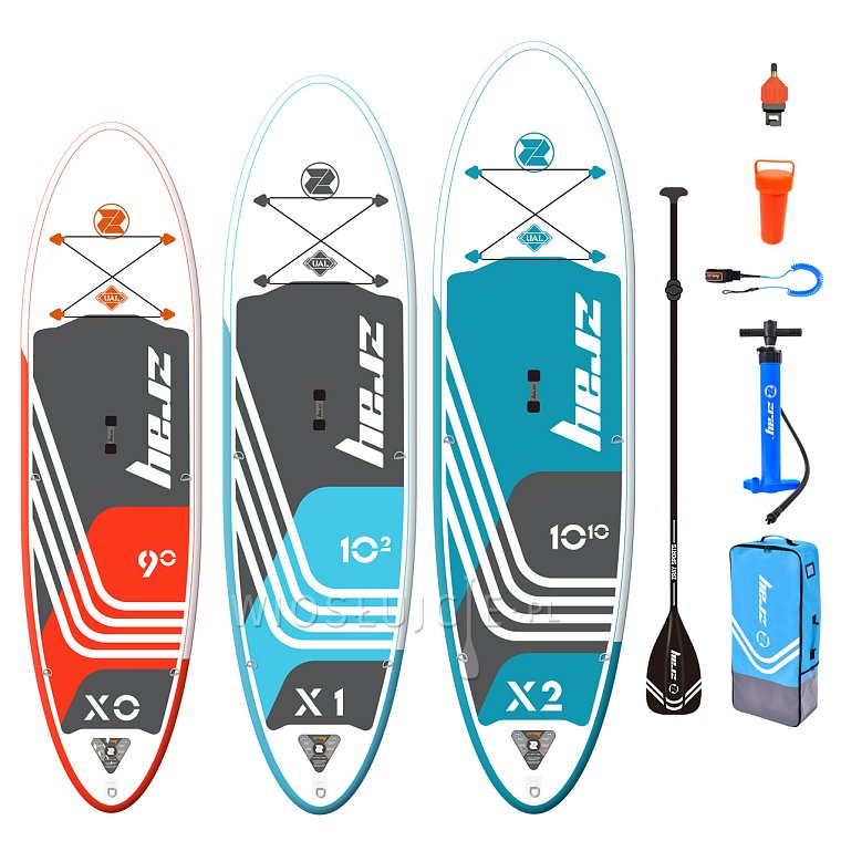 Zestaw SUP ZRAY X0+X1+X2 - 3 pompowane deski SUP