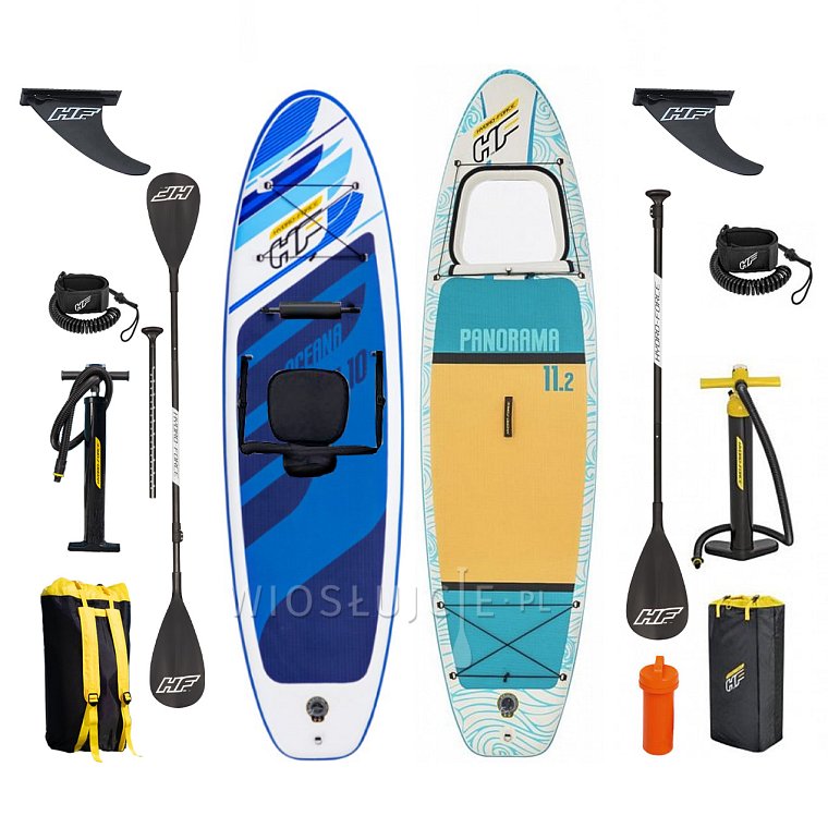 ZESTAW 2 DESEK SUP - HYDRO FORCE PANORAMA + OCEANA  XL COMBO -  Rodzinny zestaw pompowanych desek SUP