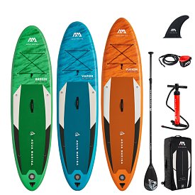 SUPER ZESTAW 3 DESEK SUP dla rodziny - AQUA MARINA BREEZE + VAPOR + FUSION - 3 pompowane deski SUP