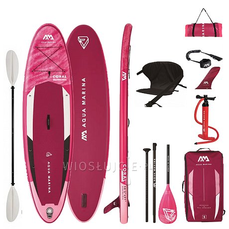 Deska SUP AQUA MARINA CORAL 10'2 - pompowany paddleboard 2022