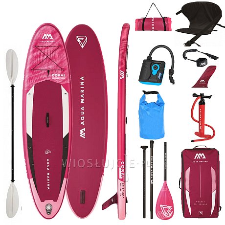 Deska SUP AQUA MARINA CORAL 10'2 - pompowany paddleboard 2022