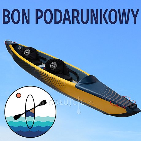 Bon podarunkowy na zakup kajaka lub kanoe na WIOSLUJCIE.PL