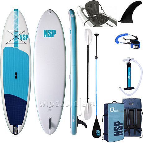 Deska SUP NSP 12'6 O2 Allrounder LT 32″ x 6″ - pompowany paddleboard