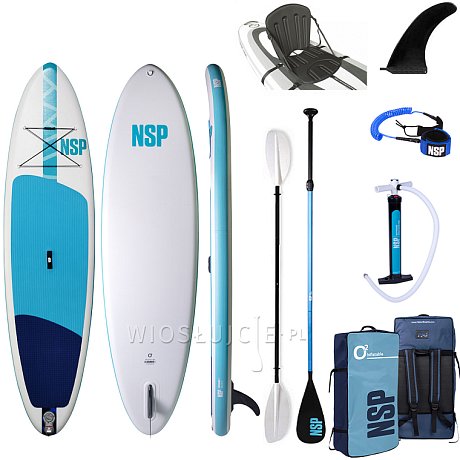 Deska SUP NSP 10’6 O2 Allrounder LT 32″ x 6″ - pompowany paddleboard