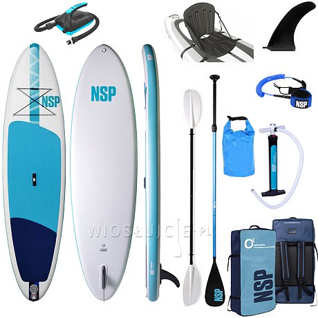 Deska SUP NSP 10’6 O2 Allrounder LT 32″ x 6″ - pompowany paddleboard