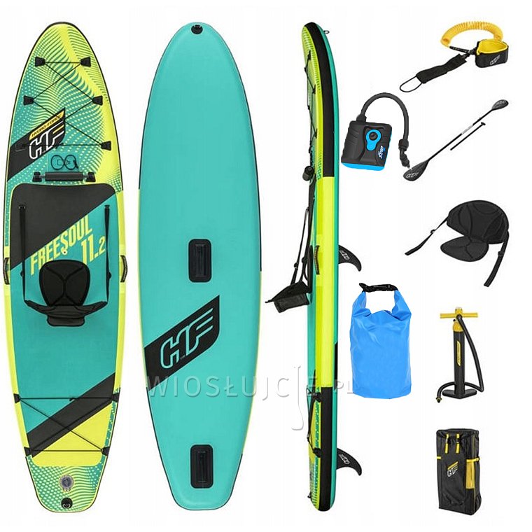 Deska SUP HYDRO FORCE FREESOUL COMBO 11'2 WS z wiosłem - pompowany paddleboard 2023