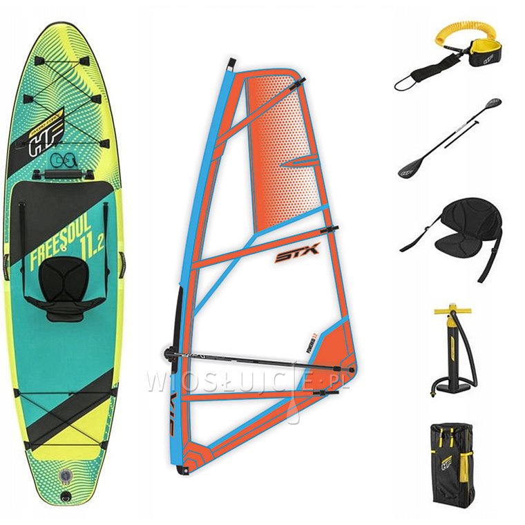 Komplet WindSUP HYDRO FORCE FREESOUL COMBO 11'2 WS + STX PowerKid komplet - pompowany paddleboard 2023