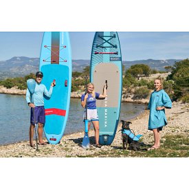 Koszulka męska lycra PADDLEBOARDING LIGHT BLUE - długi rękaw