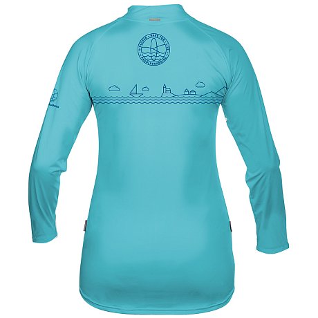 Koszulka damska lycra PADDLEBOARDING LIGHT BLUE - długi rękaw