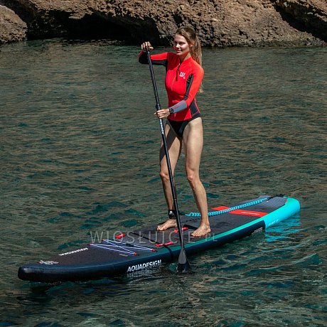 Deska SUP AQUADESIGN Air Swift 12'6 z wiosłem - pompowany paddleboard