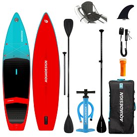 Deska SUP AQUADESIGN ARKO 11 z wiosłem - pompowany paddleboard