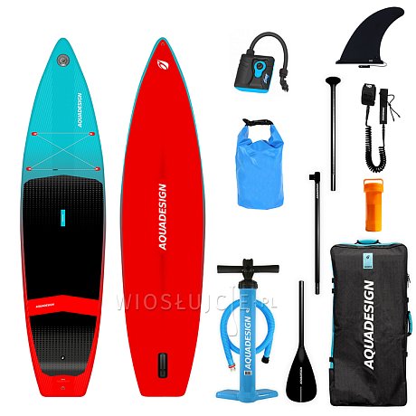 Deska SUP AQUADESIGN ARKO 11 z wiosłem - pompowany paddleboard