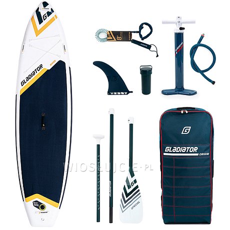 Deska SUP GLADIATOR PRO River M 11'6''x34''x6'' z wiosłem - pompowany rzeczny paddleboard