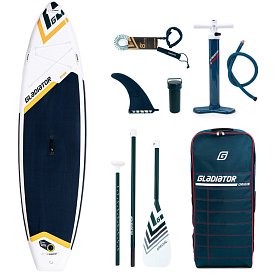 Deska SUP GLADIATOR PRO River M 11'6''x34''x6'' z wiosłem - pompowany rzeczny paddleboard